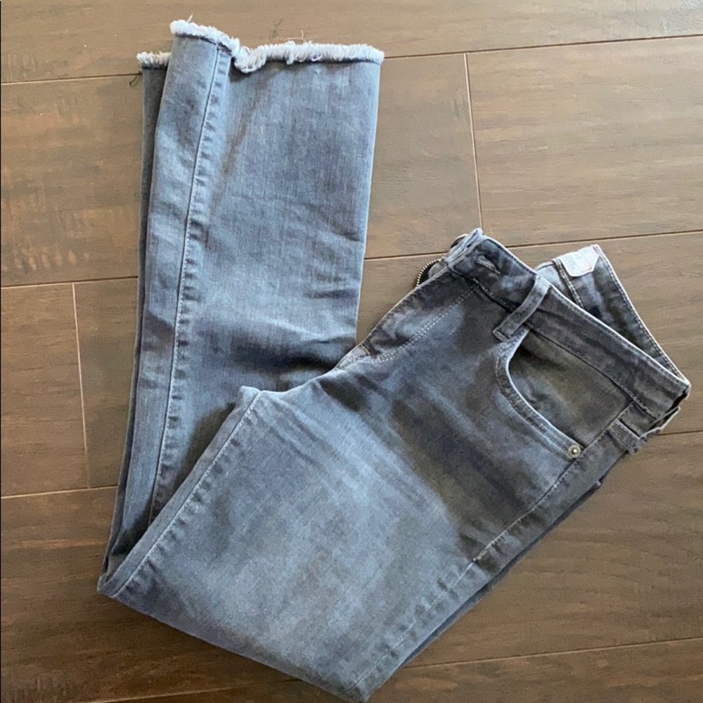 Dark gray Free People 5 pocket jeans